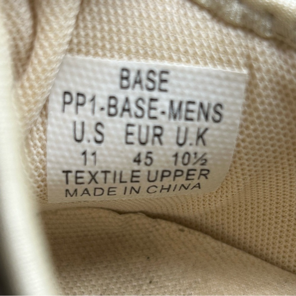 PONY PP1 Base Men’s Cream Knit Sneakers Size 11 Casual Athletic Shoes - Picture 2 of 13